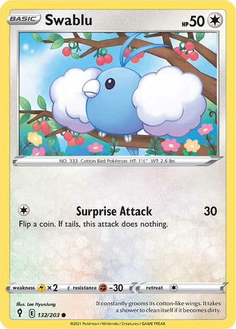 Swablu (132/203) [Espada y escudo: Cielos en evolución] 