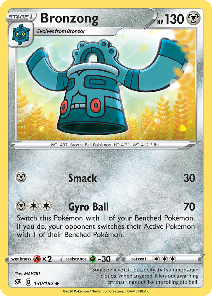 Bronzong (130/192) [Épée &amp; Bouclier : Rebel Clash] 