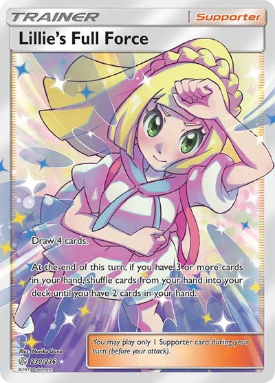 Lillie's Full Force (Full Art) (SM - Cosmic Eclipse) Near Mint Holofoil