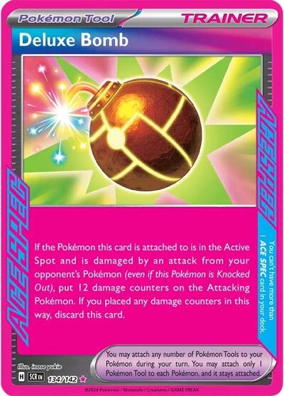 Deluxe Bomb (SV07: Stellar Crown) Near Mint Holofoil - Nick Nack's Full Frontal Attack