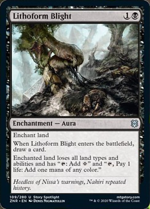 Lithoform Blight (Zendikar Rising) Near Mint - Nick Nack's Full Frontal Attack