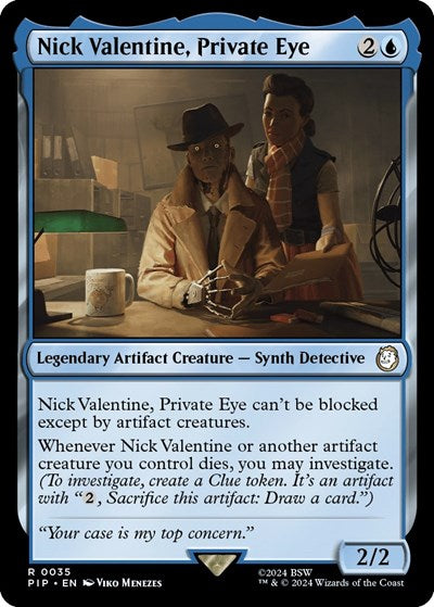 Nick Valentine, Private Eye (Universes Beyond: Fallout) Near Mint