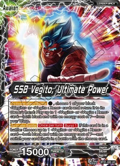 Vegito // SSB Vegito, Ultimate Power (Impact Beyond Dimensions) Near Mint Foil