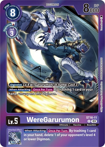WereGarurumon (Gift Box 2023) (Starter Deck 16: Wolf of Friendship) Near Mint Foil