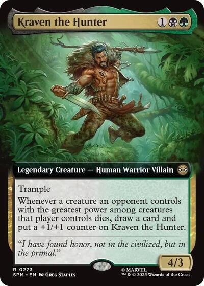 Kraven the Hunter (Extended Art) (Marvel's Spider - Man) Near Mint Foil - Nick Nack's Full Frontal Attack