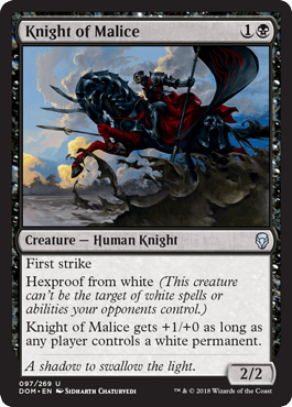 Knight of Malice (Dominaria) Near Mint - Nick Nack's Full Frontal Attack