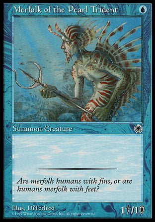 Merfolk of the Pearl Trident (Portal) Light Play - Nick Nack's Full Frontal Attack