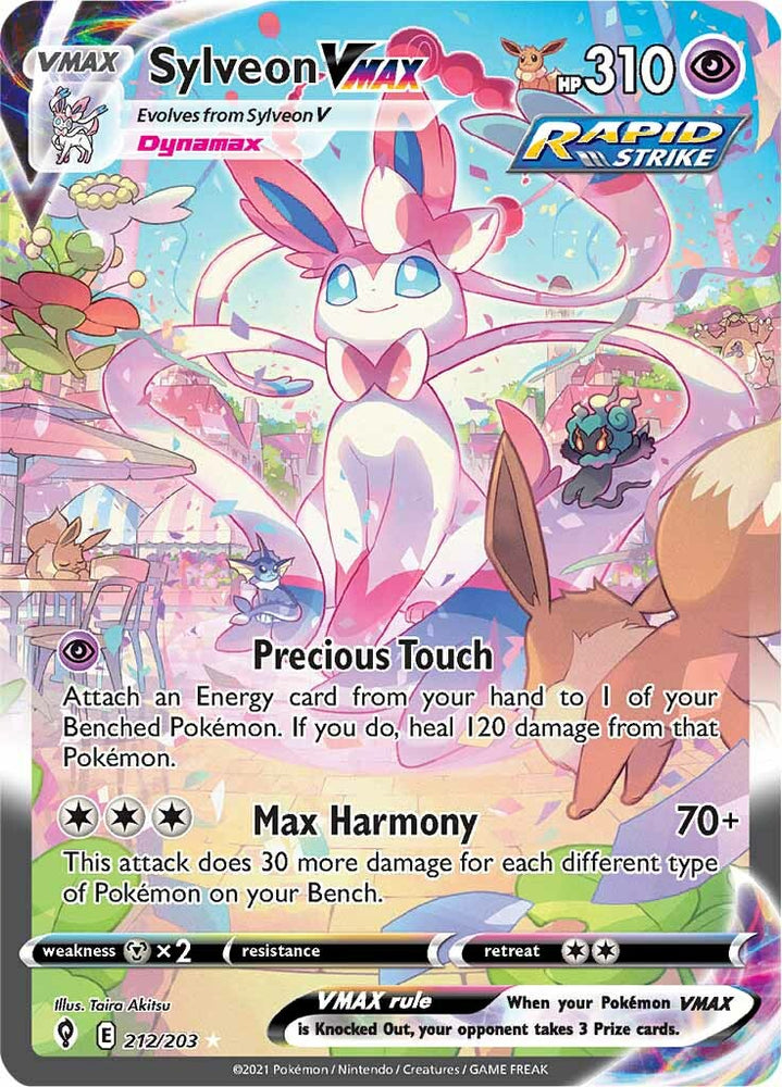 Sylveon VMAX (212/203) [Épée &amp; Bouclier : Cieux en évolution] 