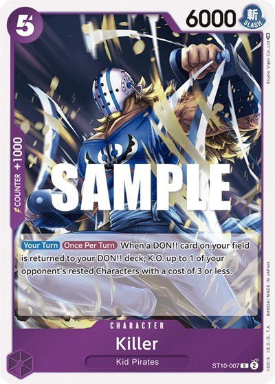Killer (Starter Deck 10: Ultimate Deck: The Three Captains) Near Mint Foil - Nick Nack's Full Frontal Attack