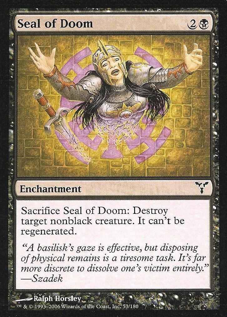 Seal of Doom (Dissension) Light Play