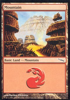 Mountain (301) (Mirrodin) Light Play Foil - Nick Nack's Full Frontal Attack
