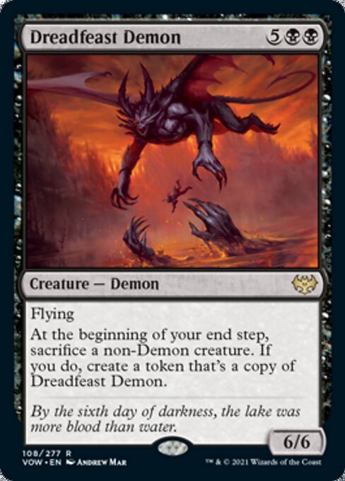 Dreadfeast Demon (Innistrad: Crimson Vow) Near Mint - Nick Nack's Full Frontal Attack