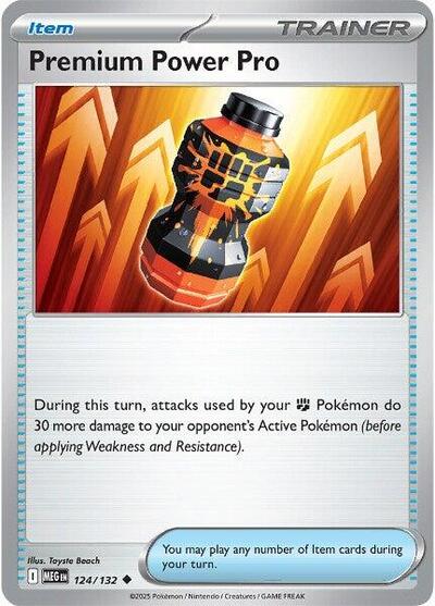 Premium Power Pro - 124 (ME01: Mega Evolution) Near Mint - Nick Nack's Full Frontal Attack
