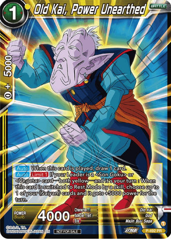 Old Kai, Power Unearthed (Zenkai Series Tournament Pack Vol.3) (P-492) [Tournament Promotion Cards]