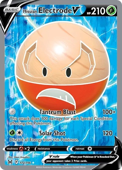 Hisuian Electrode V (Full Art) (SWSH11: Lost Origin) Near Mint Holofoil