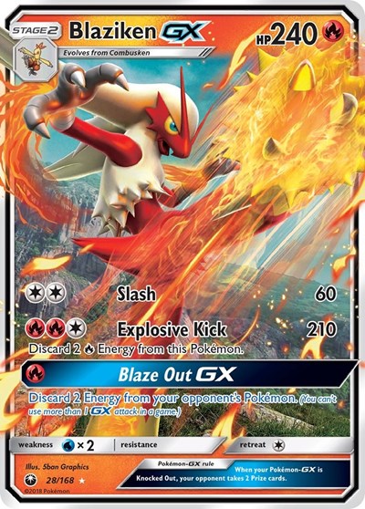 Blaziken GX (SM - Celestial Storm) Near Mint Holofoil