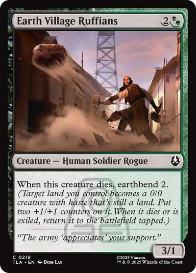 Earth Village Ruffians (Avatar: The Last Airbender) Near Mint - Nick Nack's Full Frontal Attack