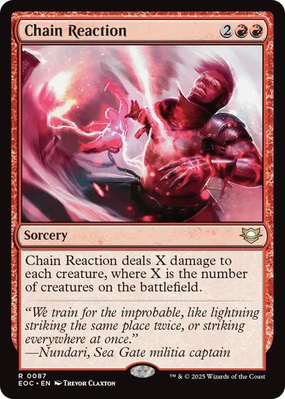 Chain Reaction (Commander: Edge of Eternities) Near Mint - Nick Nack's Full Frontal Attack