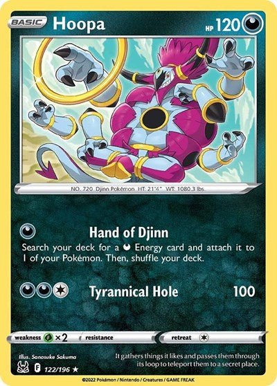 Hoopa (SWSH11: Lost Origin) Near Mint - Nick Nack's Full Frontal Attack