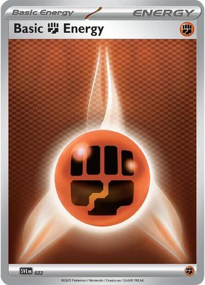 Basic Fighting Energy - 022 (SVE: Scarlet & Violet Energies) Near Mint