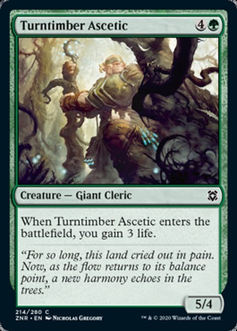 Turntimber Ascetic (Zendikar Rising) Near Mint - Nick Nack's Full Frontal Attack
