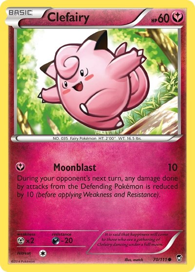 Clefairy (70) (XY - Furious Fists) Near Mint