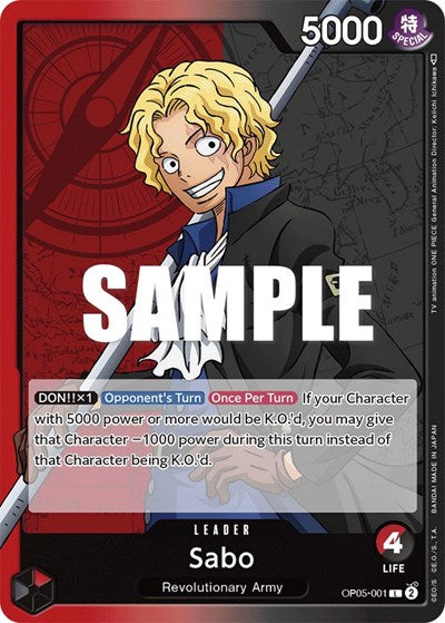 Sabo (001) (Awakening of the New Era) Near Mint
