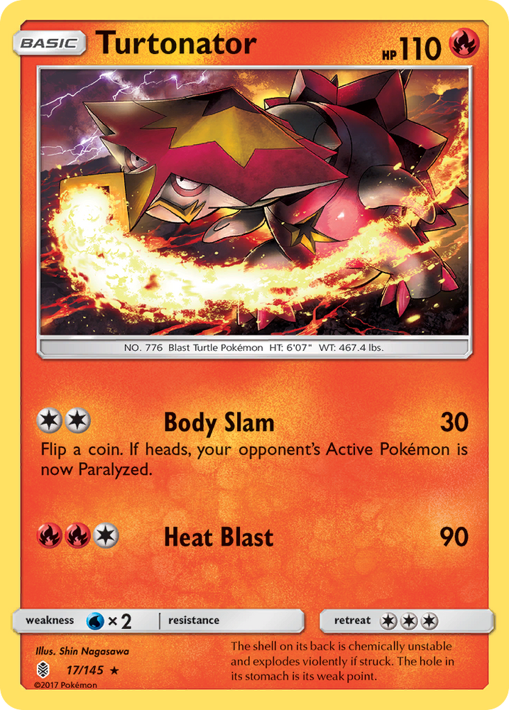 Turtonator (17/145) [Sun &amp; Moon: Guardians Rising] 