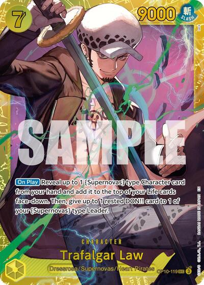 Trafalgar Law OP10-119 (Reprint) (Premium Booster -The Best- Vol. 2) Near Mint Foil