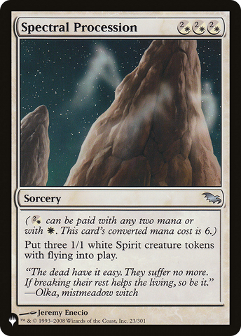 Spectral Procession [The List]