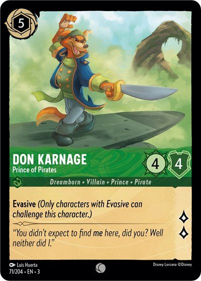 Don Karnage - Prince of Pirates (Into the Inklands) Near Mint - Nick Nack's Full Frontal Attack