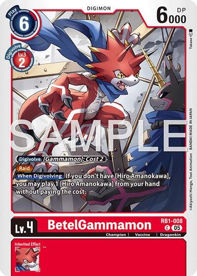 BetelGammamon (Reprint) (Advanced Booster Digimon Generation) Near Mint Foil - Nick Nack's Full Frontal Attack