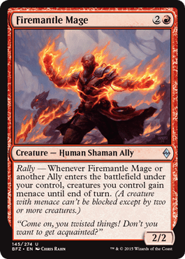 Firemantle Mage (Battle for Zendikar) Near Mint - Nick Nack's Full Frontal Attack