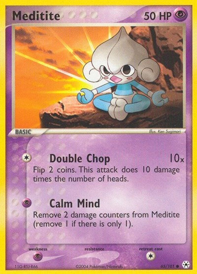 Meditite - 065 (Hidden Legends) Light Play