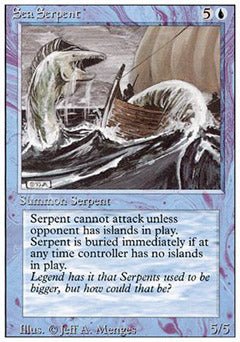 Sea Serpent (Revised) Near Mint - Nick Nack's Full Frontal Attack