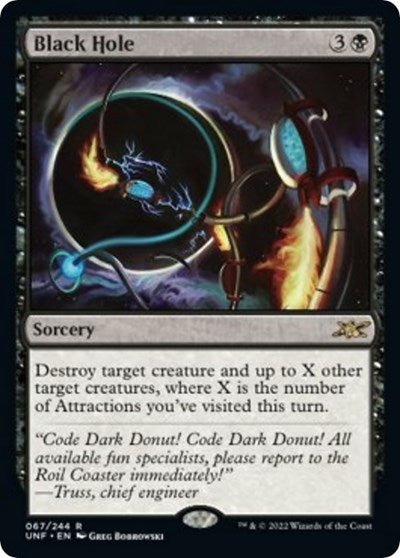Black Hole (Unfinity) Near Mint Foil - Nick Nack's Full Frontal Attack