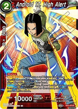 Android 17, High Alert (Expansion Deck Box Set 11: Universe 7 Unison) Near Mint