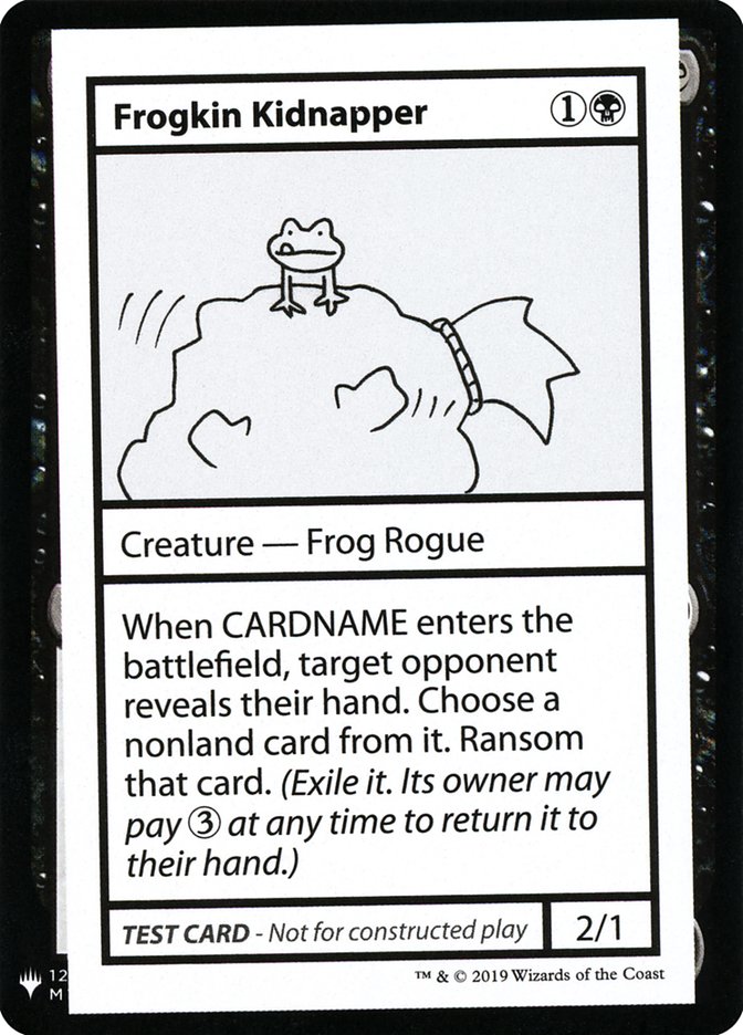 Frogkin Kidnapper [Cartas de prueba de refuerzo misteriosas] 