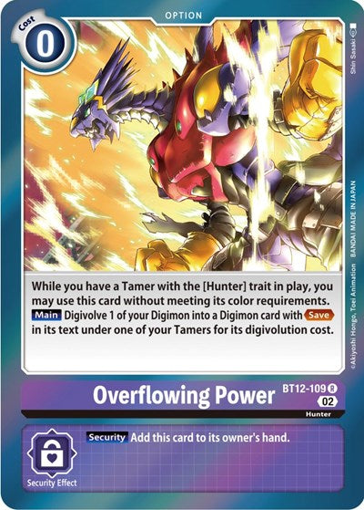 Overflowing Power (Across Time) Near Mint Foil