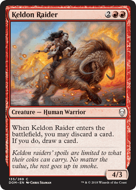 Keldon Raider (Dominaria) Near Mint - Nick Nack's Full Frontal Attack