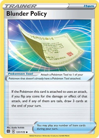Blunder Policy (SWSH09: Brilliant Stars) Near Mint - Nick Nack's Full Frontal Attack