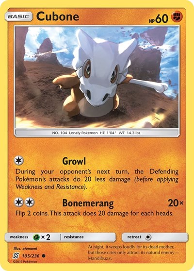 Cubone (SM - Unified Minds) Near Mint