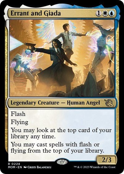Errant and Giada (March of the Machine) Near Mint Foil - Nick Nack's Full Frontal Attack