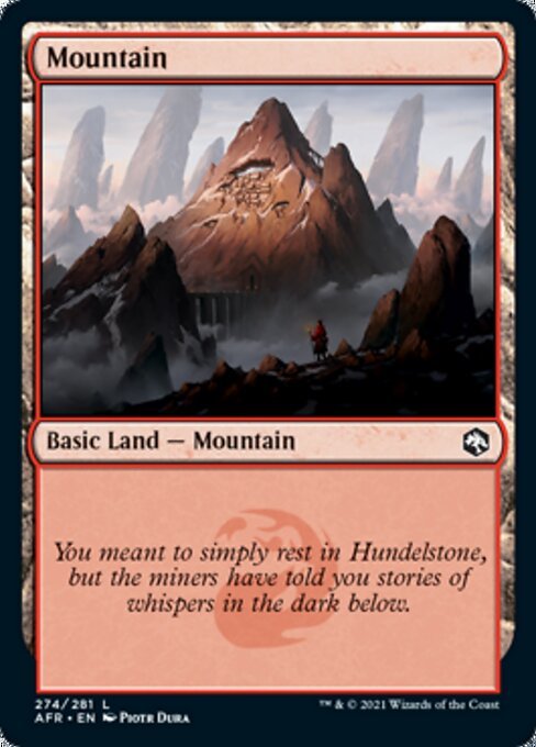 Mountain (274) (Adventures in the Forgotten Realms) Near Mint - Nick Nack's Full Frontal Attack