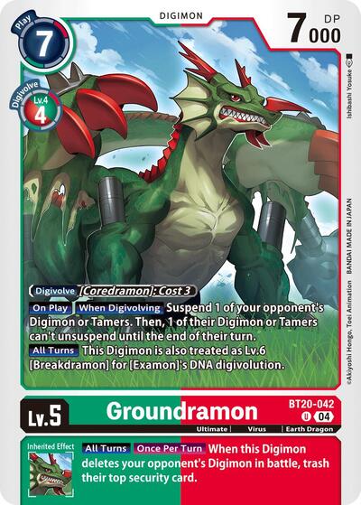 Groundramon (Release Special Booster 2.5) Near Mint