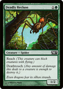 Deadly Recluse (Magic 2013 Core Set) Light Play