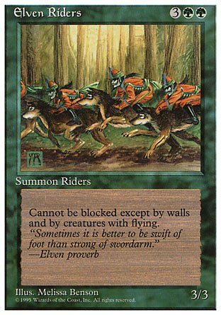 Elven Riders (4th Edition) Light Play - Nick Nack's Full Frontal Attack