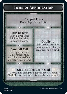 Tomb of Annihilation / The Atropal Double - sided Token (Promo Pack: Adventures in the Forgotten Realms) Near Mint - Nick Nack's Full Frontal Attack