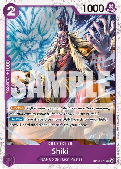 Shiki (Pirate Foil) (Premium Booster - The Best - Vol. 2) Near Mint Foil - Nick Nack's Full Frontal Attack