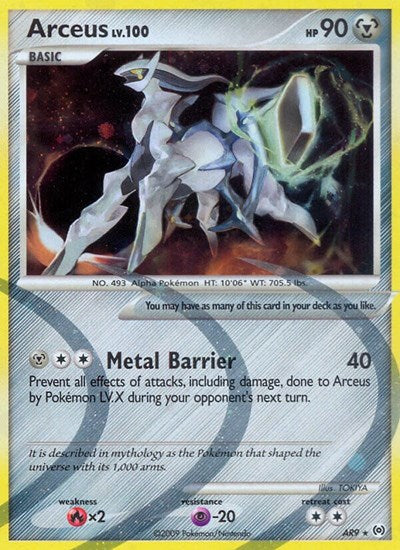 Arceus (AR9) (Arceus) Damaged / Poor Holofoil